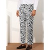 INSPIRE CHIC Men's Regular Fit Animal Printed Pants - 2 of 4