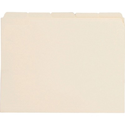 Business Source File Folder 1/5-Cut Tab 3/4" Exp. 11 Pt. Ltr 100/BX Manila 43567