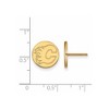 Black Bow Jewelry 14k Yellow Gold Plated Sterling Silver Calgary Flames NHL Stud Earrings - 2 of 3