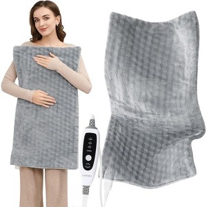 Extra Large Heating Pad 33"x17", Electric Heat Pad with 4 Temperature Settings & 2H Auto Shut Off, Moist/Dry Therapy for Back, Shoulder, Cramps - 1 of 4