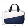Anna-Kaci Two-Tone Canvas Travel Duffel Bag with Dual Handles and Front Zipper Pocket 7.8x13x6.3in - White - 4 of 4