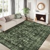 Machine Washable Soft Indoor Area Rugs Vintage Low Pile Non Slip Carpet for Bedroom Living Room Decor Bedside Bathroom Floor Mat - 3 of 4