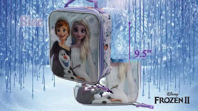 Frozen Kids&#39; Square Lunch Box and Bag - Purple, 2 of 9, play video