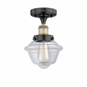 Oxford - 1 Light Semi-Flush Mount In Industrial Style-8.25 Inches Tall and 6.5 Inches Wide - 1 of 1