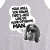 Men's - The Big Lebowski - That's Just Like Uh, Your Opinion Graphic Tank Top - 2 of 2