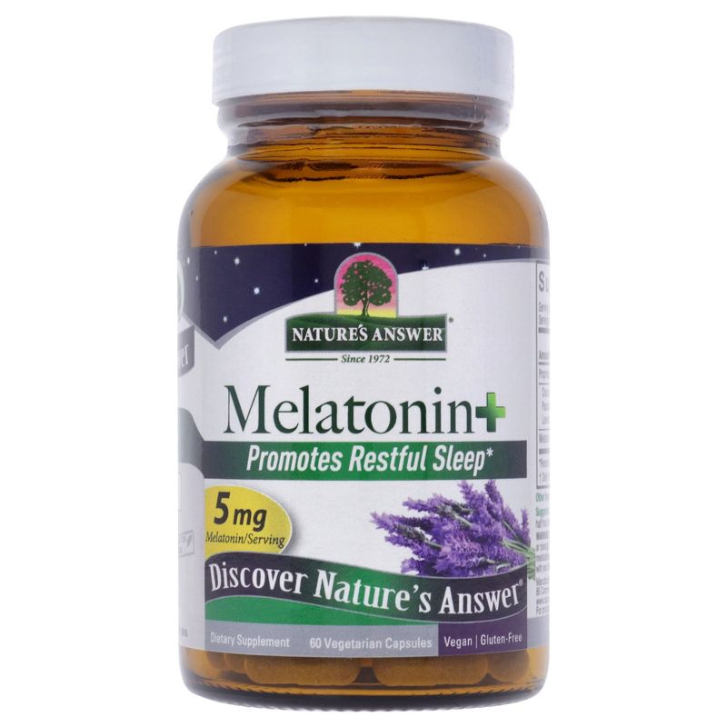 Nature's Answer Melatonin, Sleep Aid Capsules, 60 Count, 4 of 5