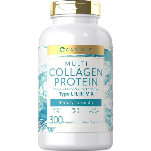 Carlyle Multi Collagen Protein 2000mg | 300 Capsules | Type I, Ii, Iii ...