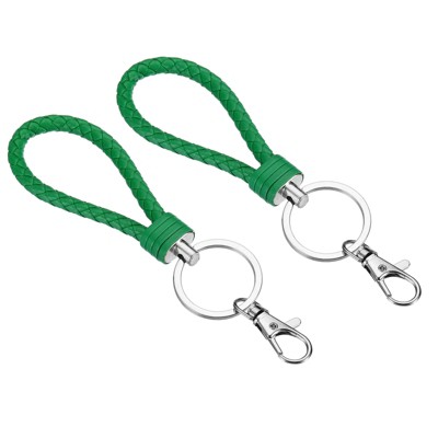 Unique Bargains Plastic Wear-resistant ID Card Wristlet Keychains 2 Pcs