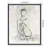 Amanti Art Embellished Nude Contour Sketch II by Ethan Harper Canvas Wall Art Print Framed 16 x 20-in. - 4 of 4