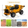 12V Electric Ride-On Dump Truck for Kids, Construction Vehicle with Remote Control, MP3/USB,Lights,Horn,Lifting Dump Bed - 2 of 4