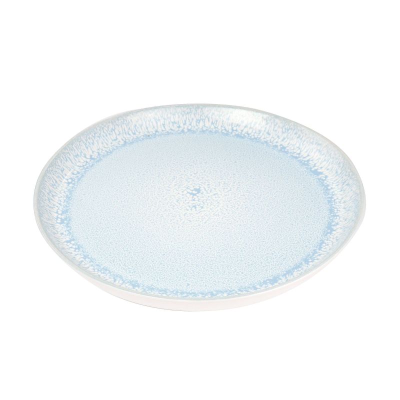 16pc Stoneware Mocha Dinnerware Set Blue - Elama, 2 of 8