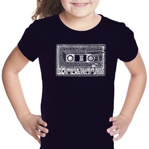 LA Pop Art Girl's Word Art T-shirt - The 80's - 1 of 4