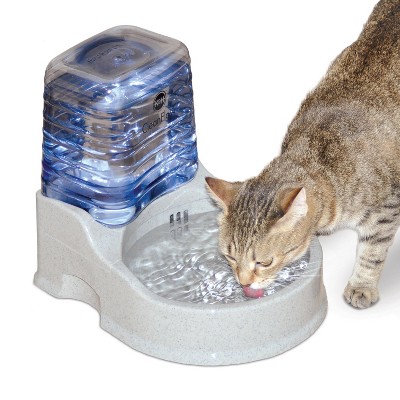 K&H Pet Products Thermal-Bowl Outdoor Heated Cat & Dog Water Bowl Granite  1.5 Gallons