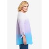 Woman Within Plus Size French Terry Tie-Sleeve Sweatshirt - 4 of 4