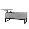 Alloy Legs Coffee Table Computer Desk Gaming Table Furniture Decoration Open Storage Around Lifting Table Top With Hidden Compartment Elevator Table - 4 of 4