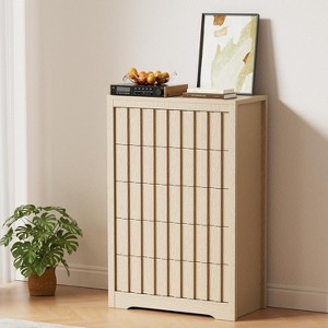 Dresser with 5 Drawer, Modern Dressers with Wood Top and Handleless Design for Bedroom, Living room - 1 of 4