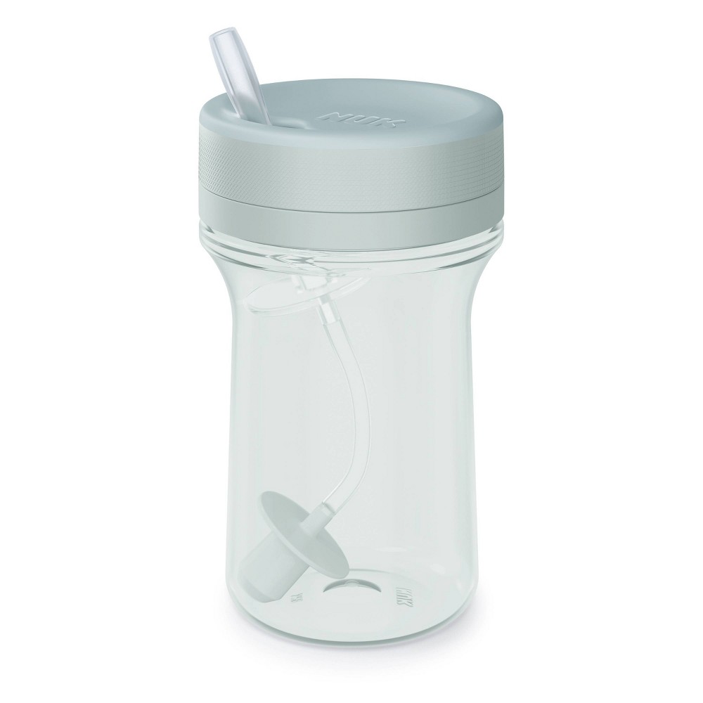 Photos - Glass NUK for Nature Everlast Weighted Straw Cup - Green - 10oz 