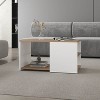 Okak Rectangle Coffee Table with Spacious Open Shelf and Durable Material for Living Room/Office, Space-Saving - 3 of 4