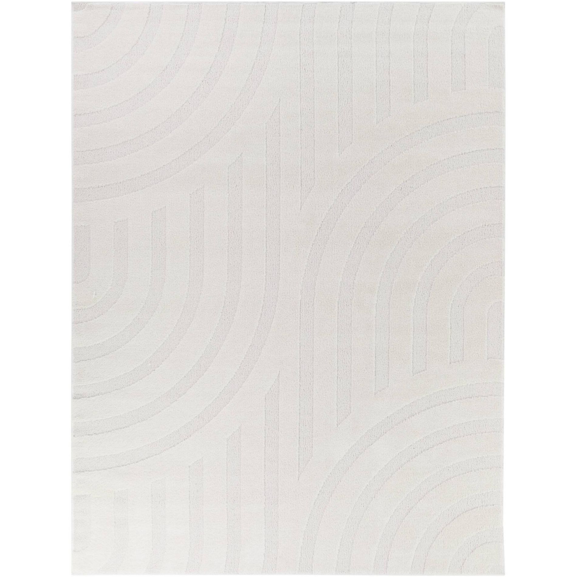 Balta Rugs 5'3"x7' Harlowe Striped Premium Shag Kids' Area Rug Cream