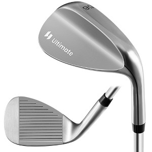 Ultimate Golf Wedge 56/60 Degree Sand Wedge Lob Wedge High Loft Golf Club Right Handed Silver - 1 of 4