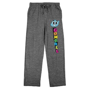 The Amazing World of Gumball The Amazing World of Gumball sleep pant on grey heather Adult - 1 of 4