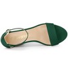Allegra K Women's Open Toe Ankle Strap Platform Chunky Heels Sandals - 4 of 4