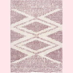 Hauteloom Trunding Plush Area Rug in Pink - 1 of 4