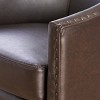 GDFStudio Hawthorne Contemporary Upholstered Club Chair with Nailhead Trim - 4 of 4