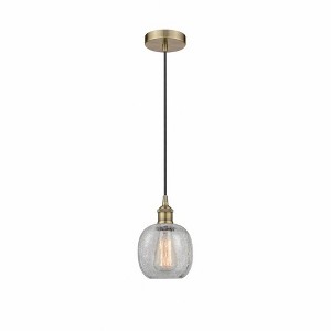 Belfast - 1 Light Cord Hung Mini Pendant In Industrial Style-9.75 Inches Tall and 6 Inches Wide - 1 of 1