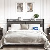 MaseiKar King Size Headboard, Headboard with 2 Outlets and 4 USB Ports, Adjustable Height, Storage Rack, Sturdy and Stable, Easy Assembly, Gray - 2 of 4