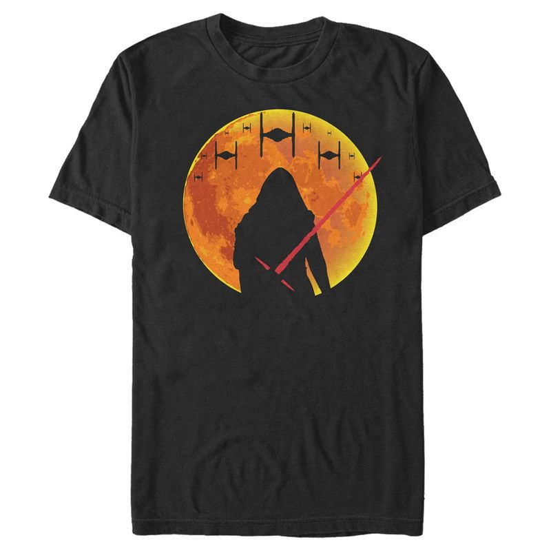 Men's Star Wars The Force Awakens Halloween Kylo Ren Moon T-Shirt, 1 of 6