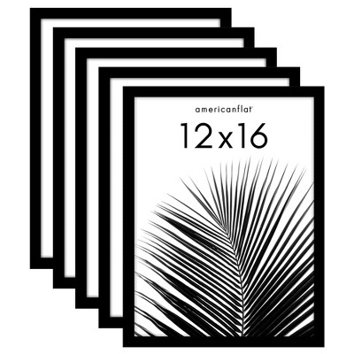Americanflat 5 Pack of Picture Frames - Plexiglass Cover
