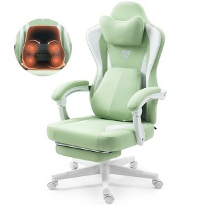 YOOCOZZ Vigosit Gaming Chair with Heating Massage,Ergonomic Computer Chair with Height Adjustable and 360°-Swivel Seat-Green - 1 of 4