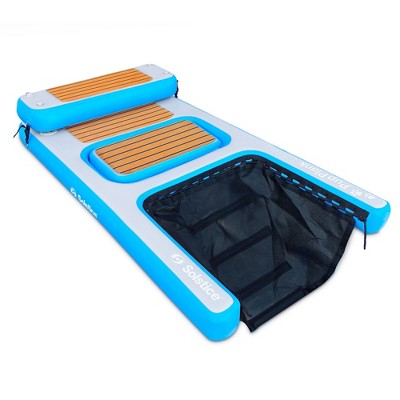 Solstice Inflatable Pup Plank, Lounge Floating Ramp, Dog Water Raft for Swimming Pools with Integrated Cooling Zone for 250+ Pound Pets
