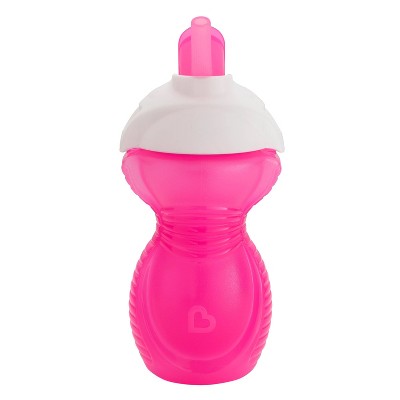 Munchkin Click Lock Flip Straw Cup - Pink - 9oz
