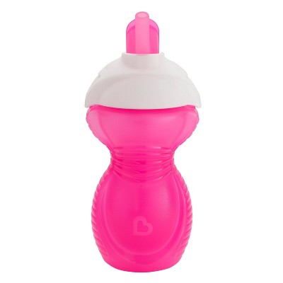 Image of Munchkin Click Lock Flip Straw Cup - Pink - 9oz