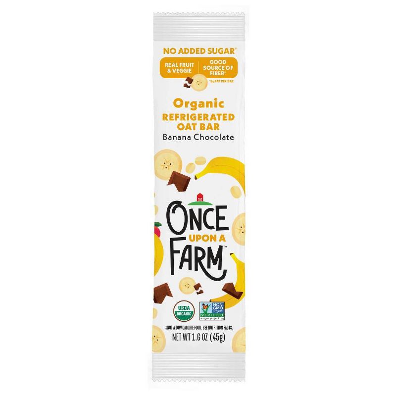 Once Upon a Farm Organic Banana Chocolate Refrigerated Oat Bar - 1.6oz, 1 of 5