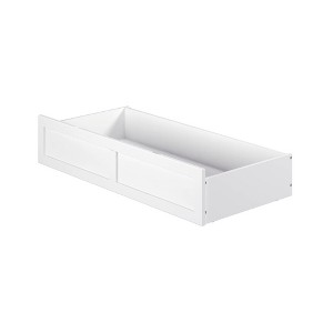 Full Foot Drawer White - AFI: Under Bed Storage, Wood Frame, Smooth Hand-Polished Finish, 1 Year Warranty - 1 of 4