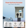 VEVOR Temporary Power Outlet Panel, 20 50 Amp, RV EV Electrical Outlet Panel with NEMA 50 Amp GFCI 20 Amp Receptacle Installed, Gray - 3 of 4