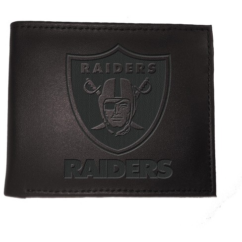 Evergreen Nfl Las Vegas Raiders Black Leather Bifold Wallet Officially  Licensed With Gift Box : Target