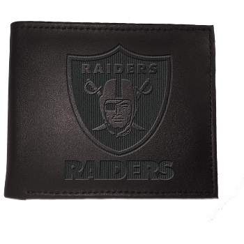 Evergreen NFL Las Vegas Raiders Black Leather Bifold Wallet Officially Licensed with Gift Box