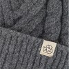 David & Young Women's Chevron Knit Winter Beanie with Matching Yarn Pom - 3 of 4