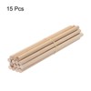Unique Bargains Arts Crafts Garden Christmas Decoration Round Natural Wood Sticks 15 Pcs - 3 of 4