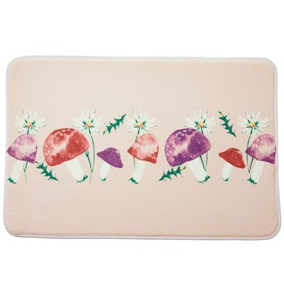 Spring Mushroom Memory Foam Bath Rug