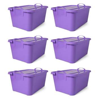 Little Giant 70 Quart Outdoor Polyethylene Muck Tub Multi Purpose Utility  Bucket with Handles, for Gardening and Farming, Hot Pink