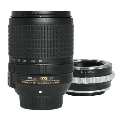 Nikon AF-S 18-140mm ED VR Lens Compatible with Sony Alpha A7 II III IV V VI A7R A7s A7c A9 A6600 A6500 NEX