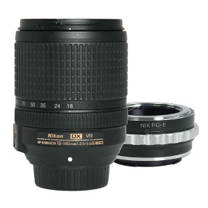 Nikon AF-S 18-140mm ED VR Lens Compatible with Sony Alpha A7 II III IV V VI A7R A7s A7c A9 A6600 A6500 NEX - 1 of 4