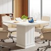 Tribesigns Wood Square Dining Table with 2 Placemats - 4 of 4