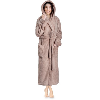 PAVILIA Premium Womens Plush Soft Robe Fluffy Light Blue Size Large-X-Large  for sale online 