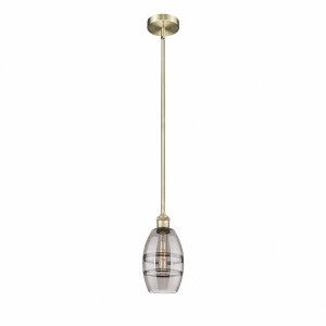 Vaz - 1 Light Stem Hung Mini Pendant In Industrial Style-7.63 Inches Tall and 5.88 Inches Wide - 1 of 1